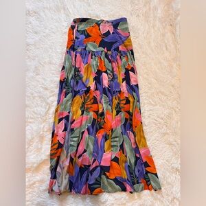 Floral Maxi Skirt - Multicolor